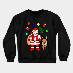 Christmas santa boy Crewneck Sweatshirt